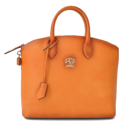 Versilia Bruce Handbag in cow leather - Bruce Orange