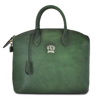 Versilia Bruce Handbag in cow leather - Bruce Emerald