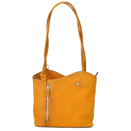 Shoulder Bag Consuma Small in cow leather B465/P - Bruce Mustard