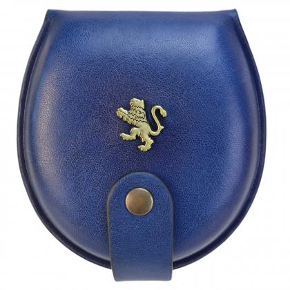 Coin Holder B060 in cow leather - Bruce Electric Blue