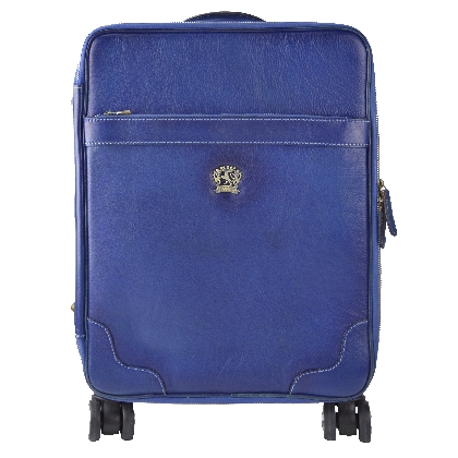 INTERCONTINENTAL Trolley in cow leather - INTERCONTINENTAL B275 Electric Blue