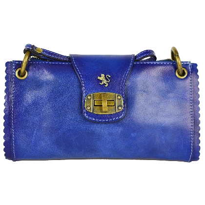 Woman Bag Pontremoli B336 in cow leather - Bruce Electric Blue
