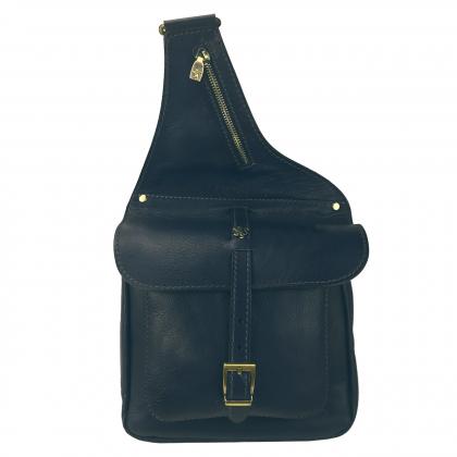 Bisaccia 135/PE Cross-Body Bag in cow leather - Bruce Blue