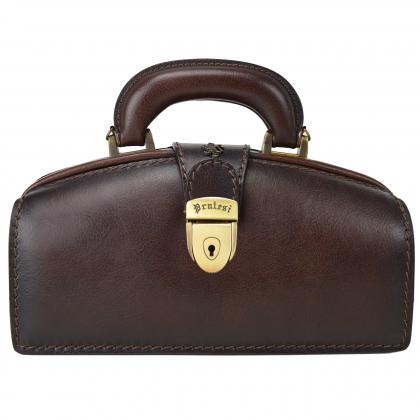 Handbag Lady Brunelleschi Bruce in cow leather - Bruce Coffee