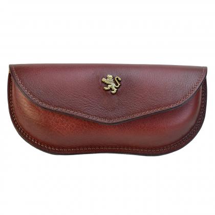 Eyeglass Case in cow leather B062/G - Bruce Chianti