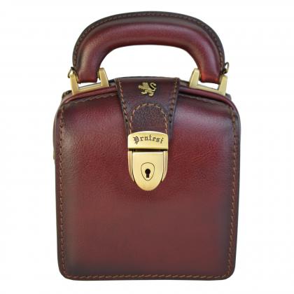 Brunelleschi Long Handbag B120/L in cow leather - Bruce Chianti