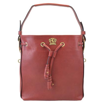 Viareggio B251 Woman Bag in cow leather - Bruce Cherry