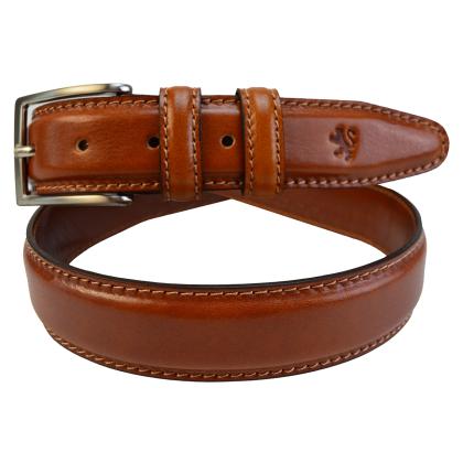 Ezio Belt B007/T in cow leather - Bruce Cognac