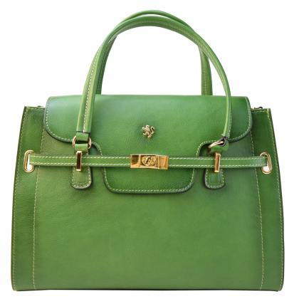 Baratti Borsa a Mano B305 in Vera Pelle - Bruce Smeraldo