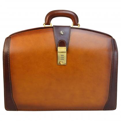 Briefcase for Laptop Brunelleschi in cow leather - Bruce Brown