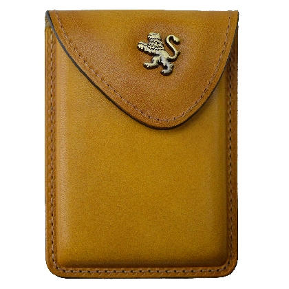 Cardholder B061 in cow leather - Bruce Mustard