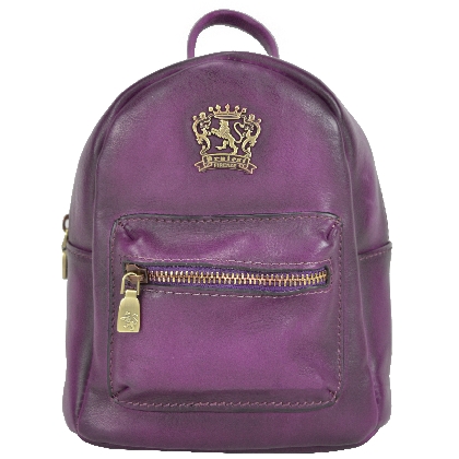 Montegiovi Backpack in cow leather - Montegiovi Backpack B186 Violet