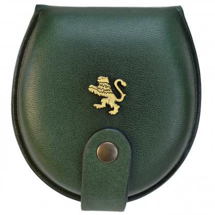 Coin Holder B060 in cow leather - Bruce Dark Green