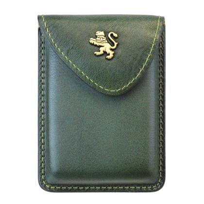 Cardholder B061 in cow leather - Bruce Dark Green