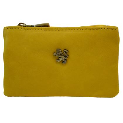 Farnia key envelope B316 in Genuine Leather - Bruce Yellow