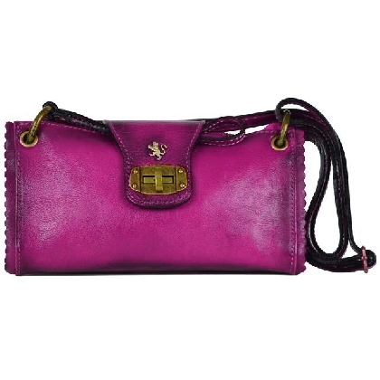 Woman Bag Pontremoli B336 in cow leather - Bruce Fuchsia