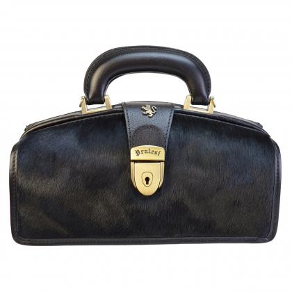 Lady Brunelleschi Cavallino Handbag in real leather - Cavallino Black
