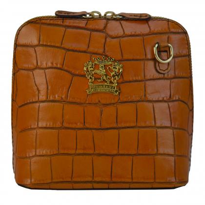 Volterra King Lady Bag in real leather - King Orange