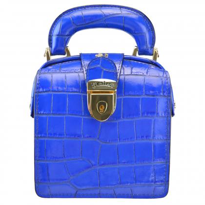 Brunelleschi K120/L Handbag in cow leather - King Electric Blue