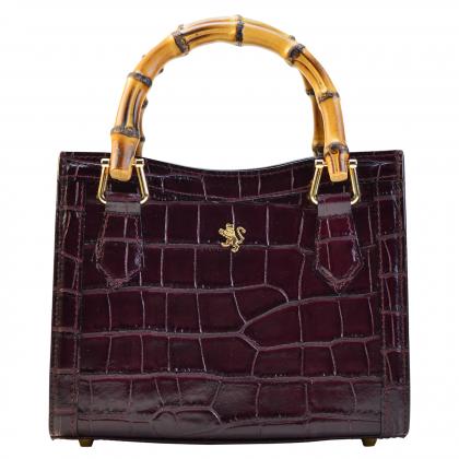Capri K498 Genuine Leather Lady's Bag in King Type - King Chianti