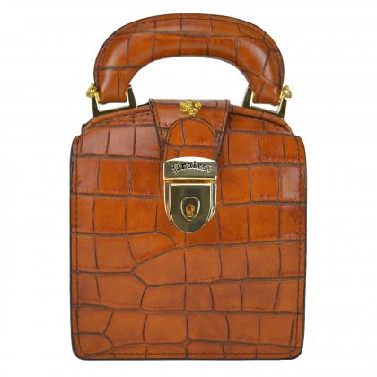 Brunelleschi K120/L Handbag in cow leather - King Cognac
