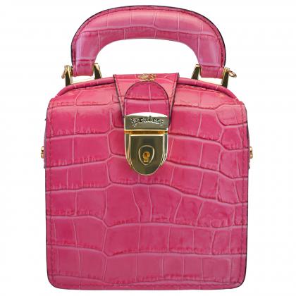 Brunelleschi K120/L Handbag in cow leather - King Fuchsia