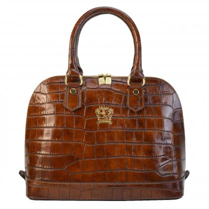 Ristonchi Borsa a Spalla K508 in vera pelle - King Marrone