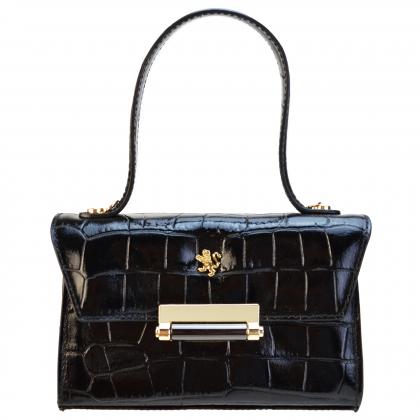 Miss Impruneta K146 Borsa da Donna in vera pelle - King Nero