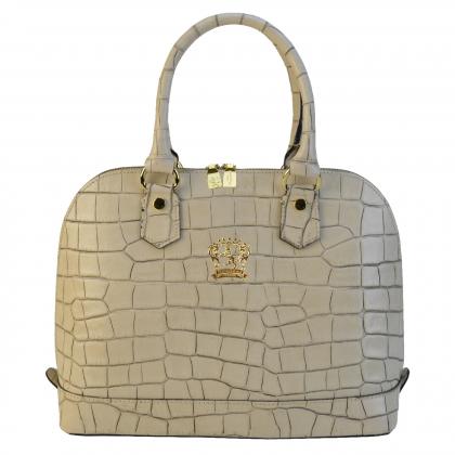 Ristonchi Shoulder Bag k508 in cow leather - King White