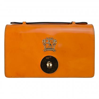 Le Falle R194 Lady bag with chain shoulder - Radica Orange