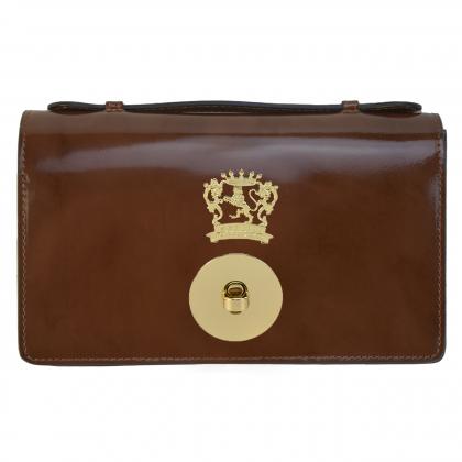 Le Falle R194 Lady bag with chain shoulder - Radica Coffee