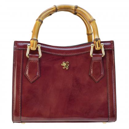 Capri R498 Genuine Leather Lady's Bag in Radica Type - Radica Chianti