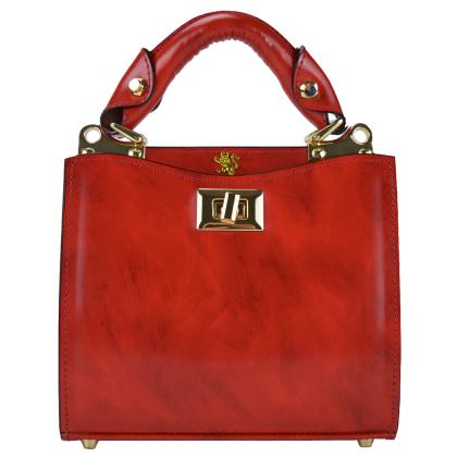 Anna Maria Luisa de' Medici Small Lady Bag in cow leather R150/20 - Radica Cherry Anna Maria Luisa de' Medici Small Lady Bag in cow leather R150/20 - Radica Cherry