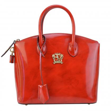 Versilia Small Handbag in cow leather - Radica Cherry