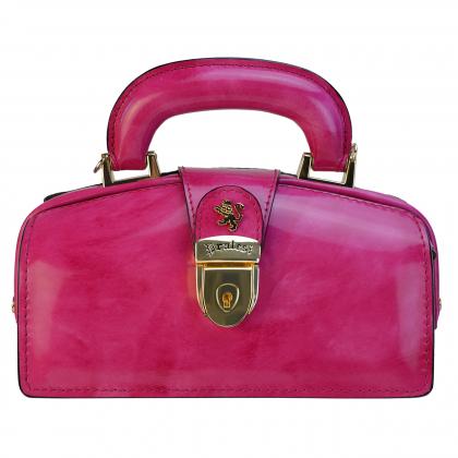 Brunelleschi Nana R120/M Woman Bag in true leather - Radica Fuchsia