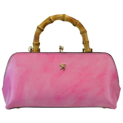 Candeli Handbag R565 in genuine leather - Radica Fuchsia