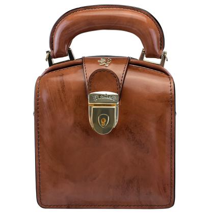 Brunelleschi R120/L Borsetta in vera pelle - Radica Marrone