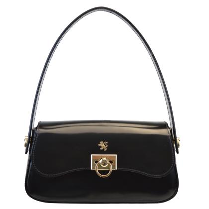 Castellina R368 bag in Genuine Leather Radica Type - Radica Black