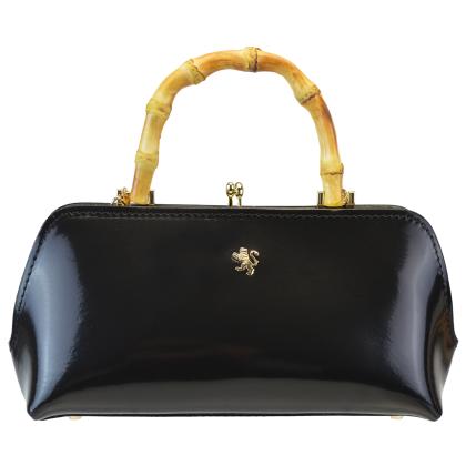 Candeli Handbag R565 in genuine leather - Radica Black