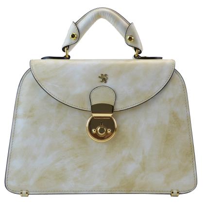Veneziano R285/P Small Lady Bag in cow leather - Radica White