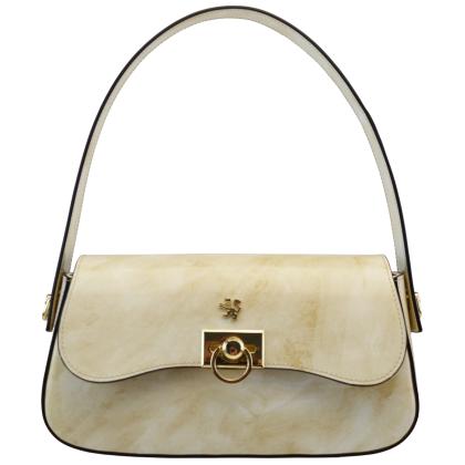 Castellina R368 bag in Genuine Leather Radica Type - Radica White