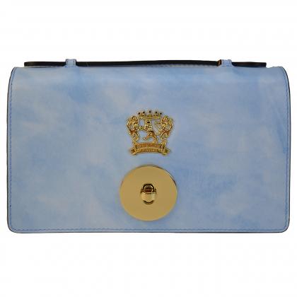 Le Falle R194 Lady bag with chain shoulder - Radica Sky Blue