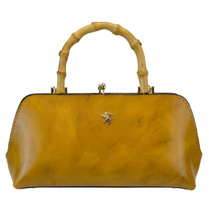 Candeli Handbag R565 in genuine leather - Radica Mustard