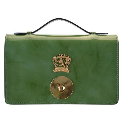 Le Falle R194 Lady bag with chain shoulder - Radica Dark Green