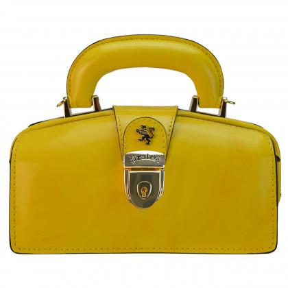Brunelleschi Nana R120/M Woman Bag in true leather - Radica Yellow
