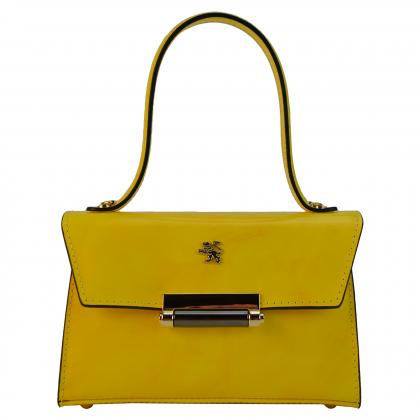 Miss Impruneta R146 Lady Bag in cow leather - Radica Yellow