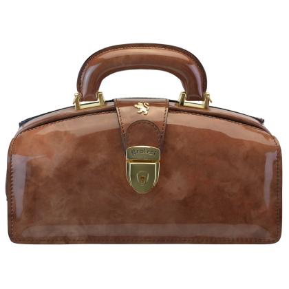 Lady Brunelleschi Fusion Patent V120/NCH Bag in cow leather - Brown Patent Leather, Fusion Type
