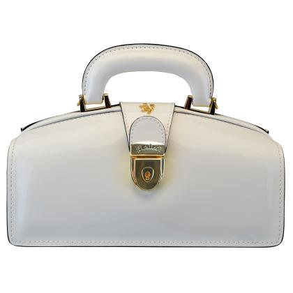 Lady Brunelleschi Patent V120/N Bag in cow leather - Patent White