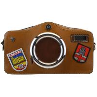 Photocamera Bruce Cross-Body Bag in cow leather